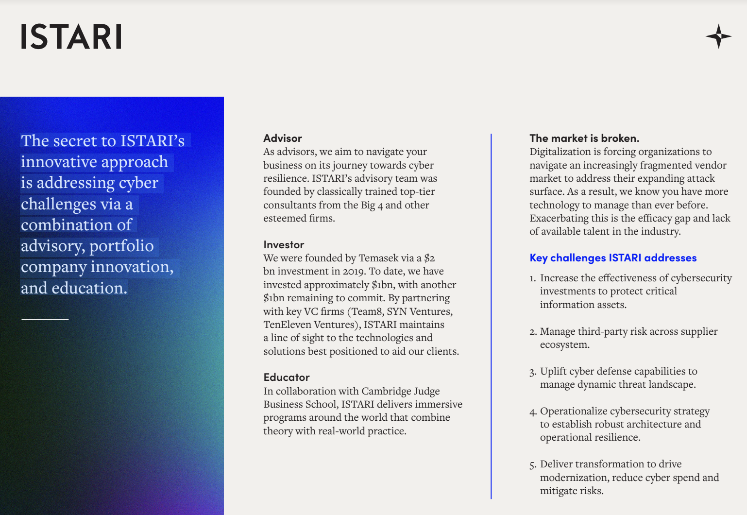 Istari_One Pager